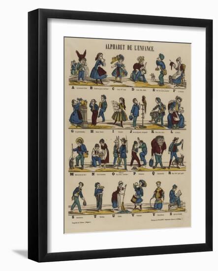 Alphabet de l'enfance-null-Framed Giclee Print