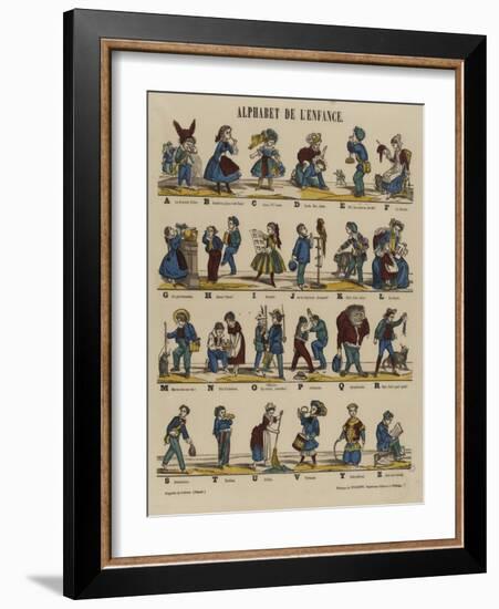 Alphabet de l'enfance-null-Framed Giclee Print