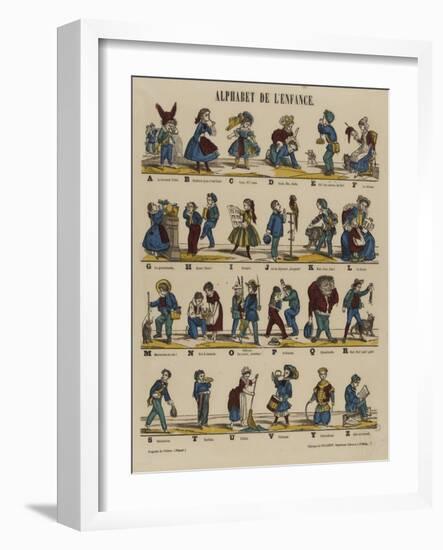 Alphabet de l'enfance-null-Framed Giclee Print