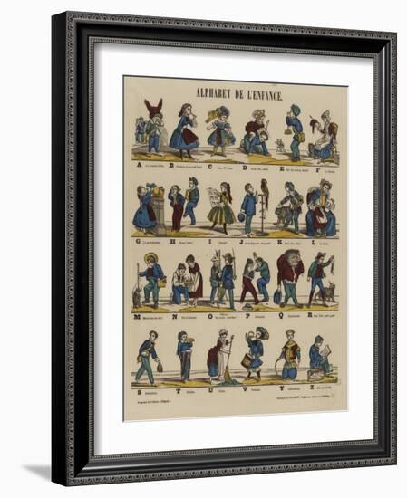 Alphabet de l'enfance-null-Framed Giclee Print