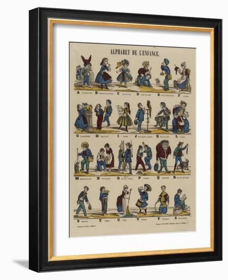 Alphabet de l'enfance-null-Framed Giclee Print