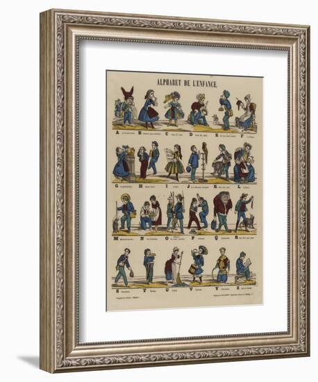 Alphabet de l'enfance-null-Framed Giclee Print