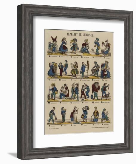 Alphabet de l'enfance-null-Framed Giclee Print