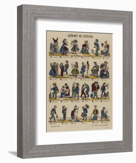 Alphabet de l'enfance-null-Framed Giclee Print