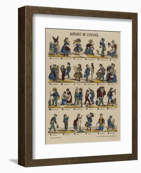 Alphabet de l'enfance-null-Framed Giclee Print