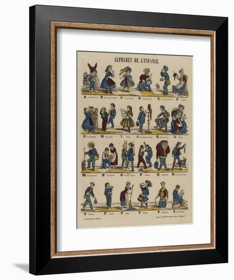 Alphabet de l'enfance-null-Framed Giclee Print