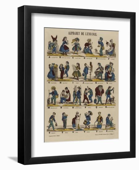 Alphabet de l'enfance-null-Framed Giclee Print