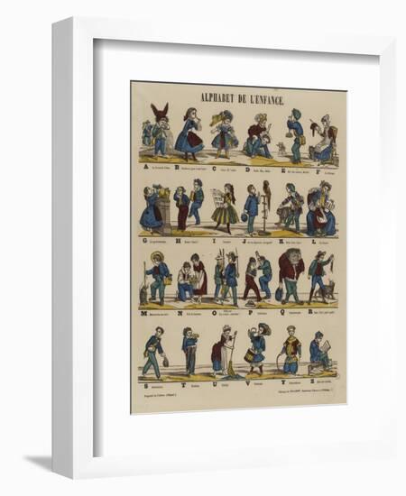 Alphabet de l'enfance-null-Framed Giclee Print