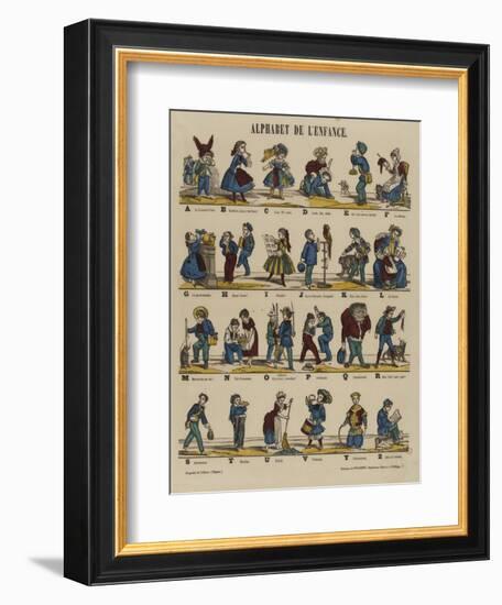 Alphabet de l'enfance-null-Framed Giclee Print