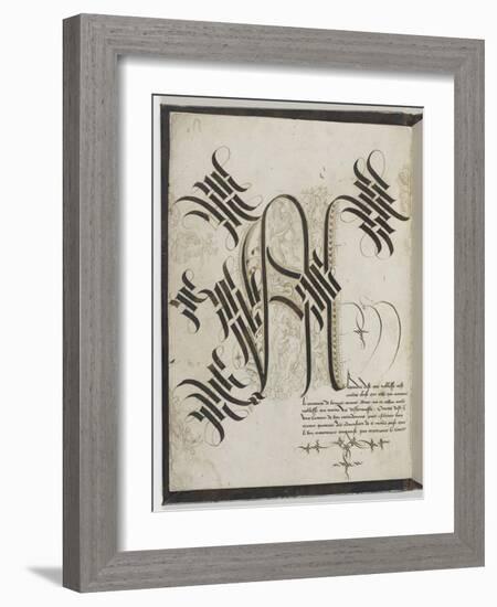 Alphabet gothique de Marie de Bourgogne-null-Framed Giclee Print