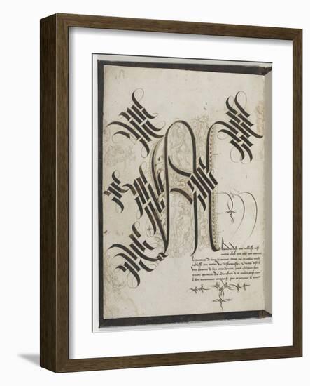 Alphabet gothique de Marie de Bourgogne-null-Framed Giclee Print