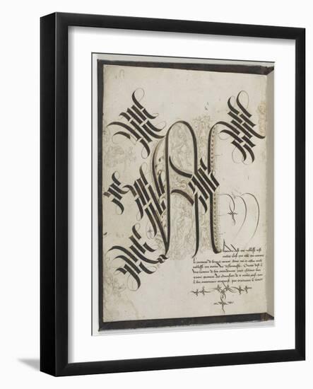 Alphabet gothique de Marie de Bourgogne-null-Framed Giclee Print