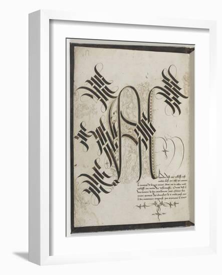 Alphabet gothique de Marie de Bourgogne-null-Framed Giclee Print