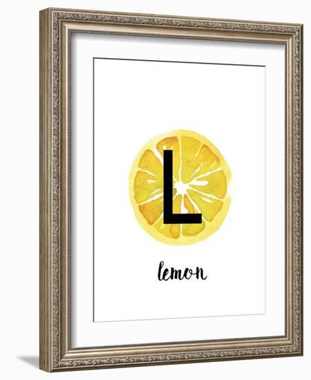 Alphabet Lemon-Kristine Hegre-Framed Giclee Print