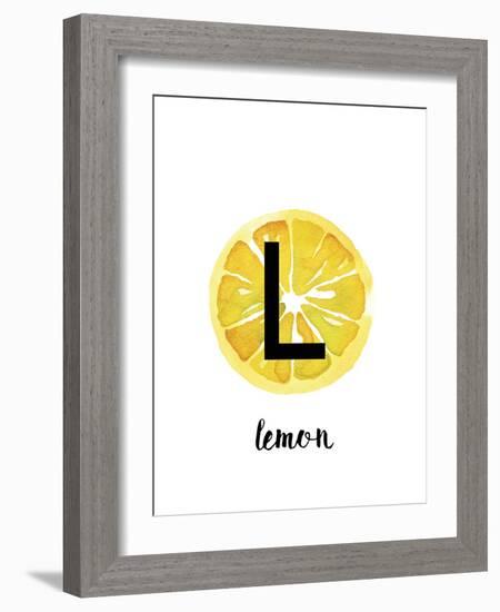 Alphabet Lemon-Kristine Hegre-Framed Giclee Print
