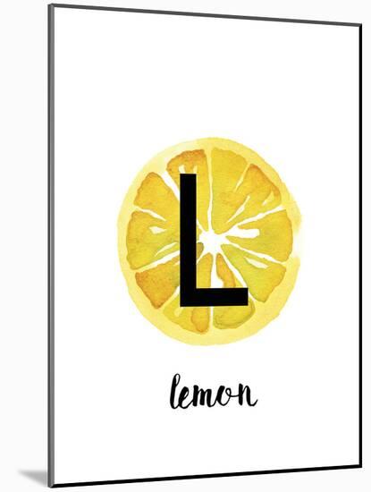 Alphabet Lemon-Kristine Hegre-Mounted Giclee Print