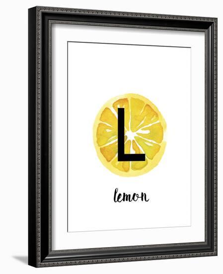 Alphabet Lemon-Kristine Hegre-Framed Giclee Print