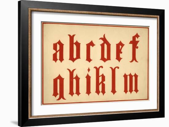 Alphabet, letters a-m, lower case-Unknown-Framed Giclee Print