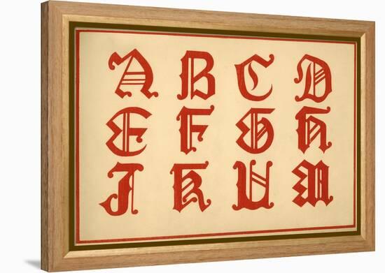 Alphabet, letters A-M, upper case-Unknown-Framed Premier Image Canvas