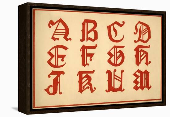 Alphabet, letters A-M, upper case-Unknown-Framed Premier Image Canvas