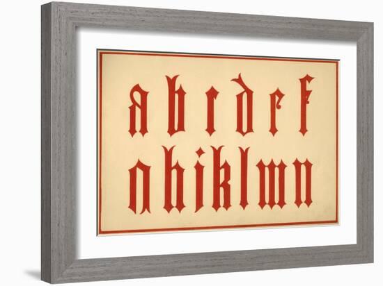 Alphabet, letters a-n, lower case-Unknown-Framed Giclee Print