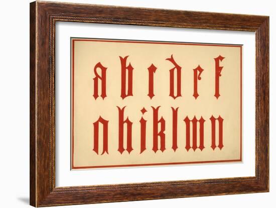 Alphabet, letters a-n, lower case-Unknown-Framed Giclee Print