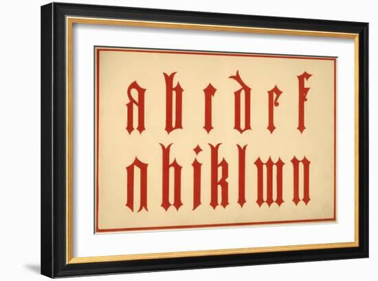 Alphabet, letters a-n, lower case-Unknown-Framed Giclee Print