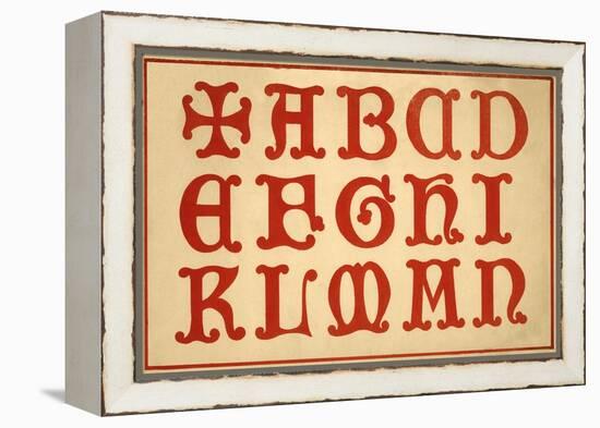 Alphabet, letters A-N, upper case-Unknown-Framed Premier Image Canvas