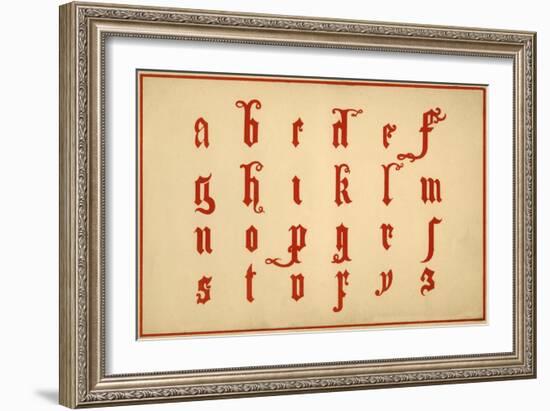 Alphabet, letters a-z, lower case-Unknown-Framed Giclee Print