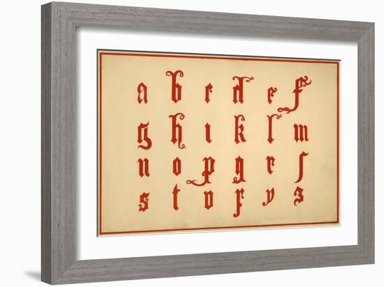 Alphabet, letters a-z, lower case-Unknown-Framed Giclee Print