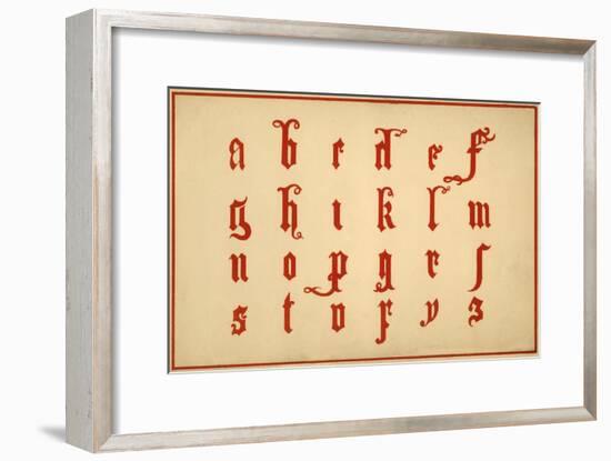 Alphabet, letters a-z, lower case-Unknown-Framed Giclee Print