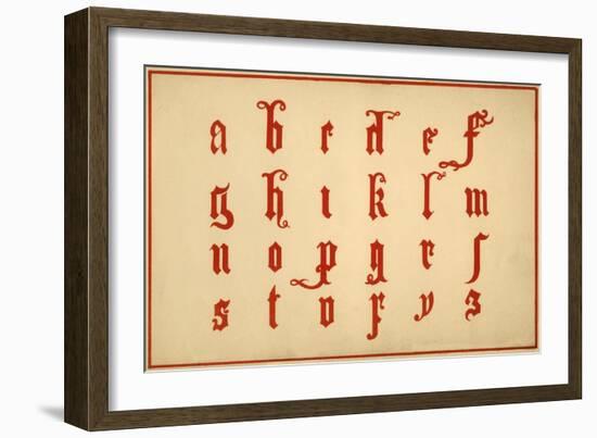 Alphabet, letters a-z, lower case-Unknown-Framed Giclee Print