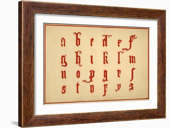 Alphabet, letters a-z, lower case-Unknown-Framed Giclee Print