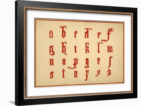 Alphabet, letters a-z, lower case-Unknown-Framed Giclee Print