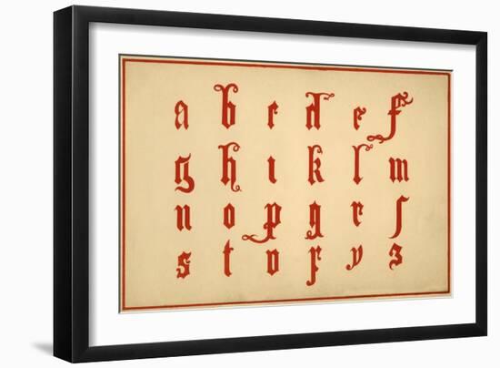 Alphabet, letters a-z, lower case-Unknown-Framed Giclee Print