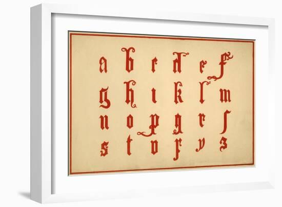 Alphabet, letters a-z, lower case-Unknown-Framed Giclee Print