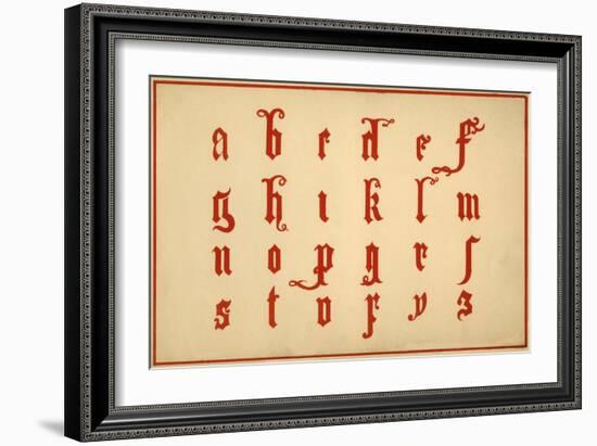 Alphabet, letters a-z, lower case-Unknown-Framed Giclee Print