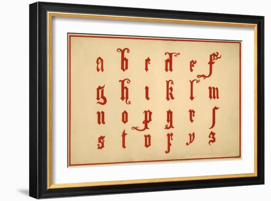 Alphabet, letters a-z, lower case-Unknown-Framed Giclee Print