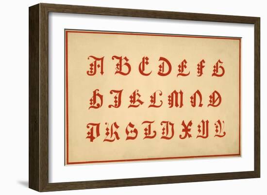 Alphabet, letters A-Z, upper case-Unknown-Framed Giclee Print