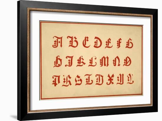 Alphabet, letters A-Z, upper case-Unknown-Framed Giclee Print