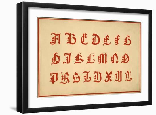 Alphabet, letters A-Z, upper case-Unknown-Framed Giclee Print