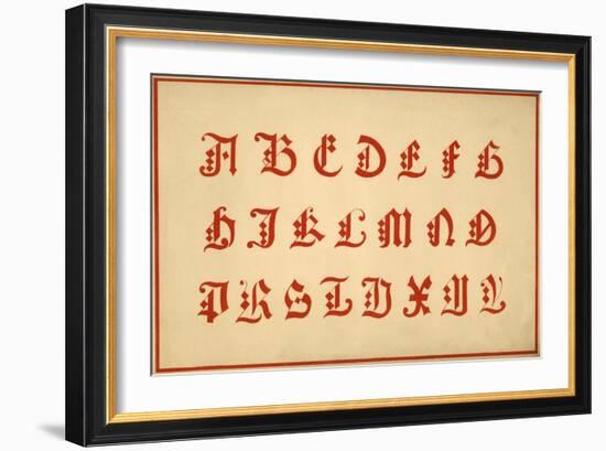 Alphabet, letters A-Z, upper case-Unknown-Framed Giclee Print