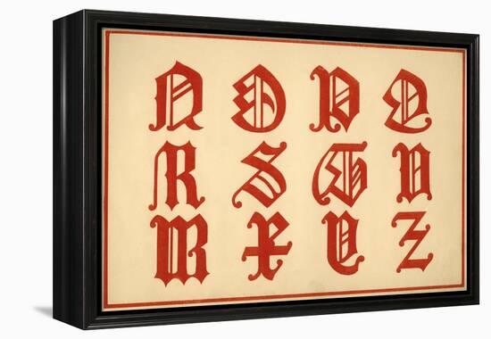 Alphabet, letters N-Z, upper case-Unknown-Framed Premier Image Canvas