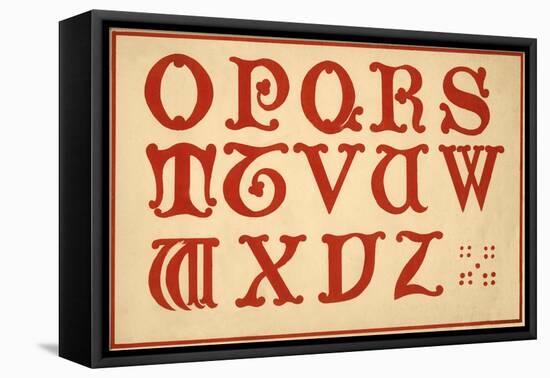 Alphabet, letters O-Z, upper case-Unknown-Framed Premier Image Canvas