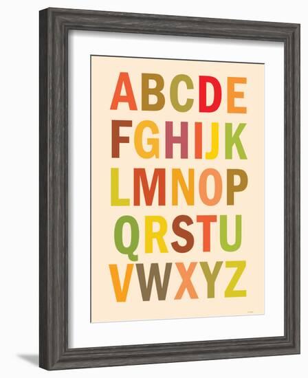 Alphabet (List) Art Poster Print-null-Framed Art Print