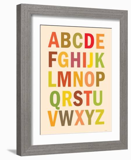 Alphabet (List) Art Poster Print-null-Framed Art Print