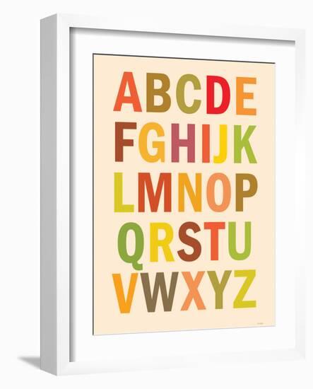 Alphabet (List) Art Poster Print-null-Framed Art Print