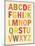 Alphabet (List) Art Poster Print-null-Mounted Art Print