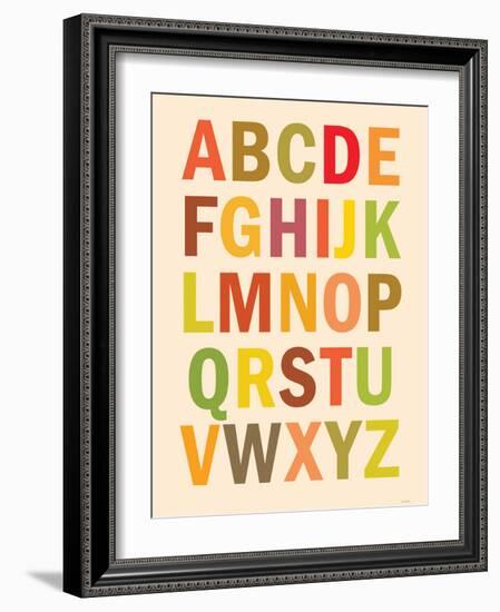 Alphabet (List) Art Poster Print-null-Framed Art Print