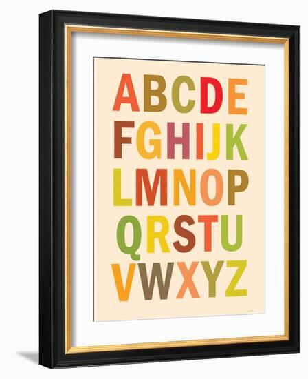 Alphabet (List) Art Poster Print-null-Framed Art Print